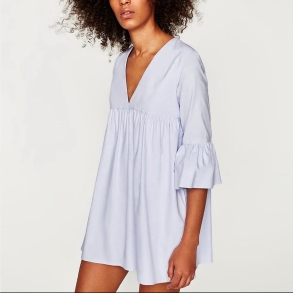 Great condition! Zara Trafaluc Collection Blue Romper Dress. Size M.